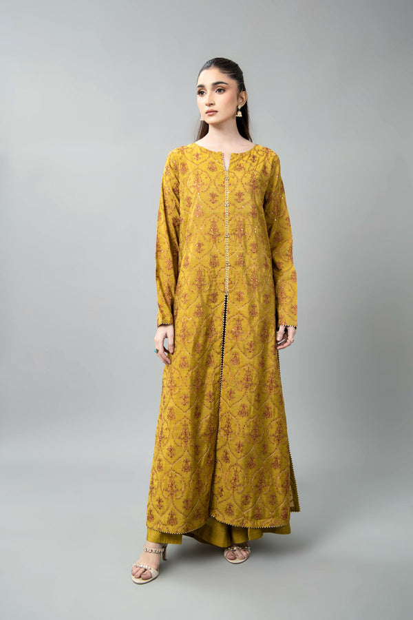 EMBROIDERED & EMBELISHED COTTON SILK 2 PCS (UNSTITCHED)