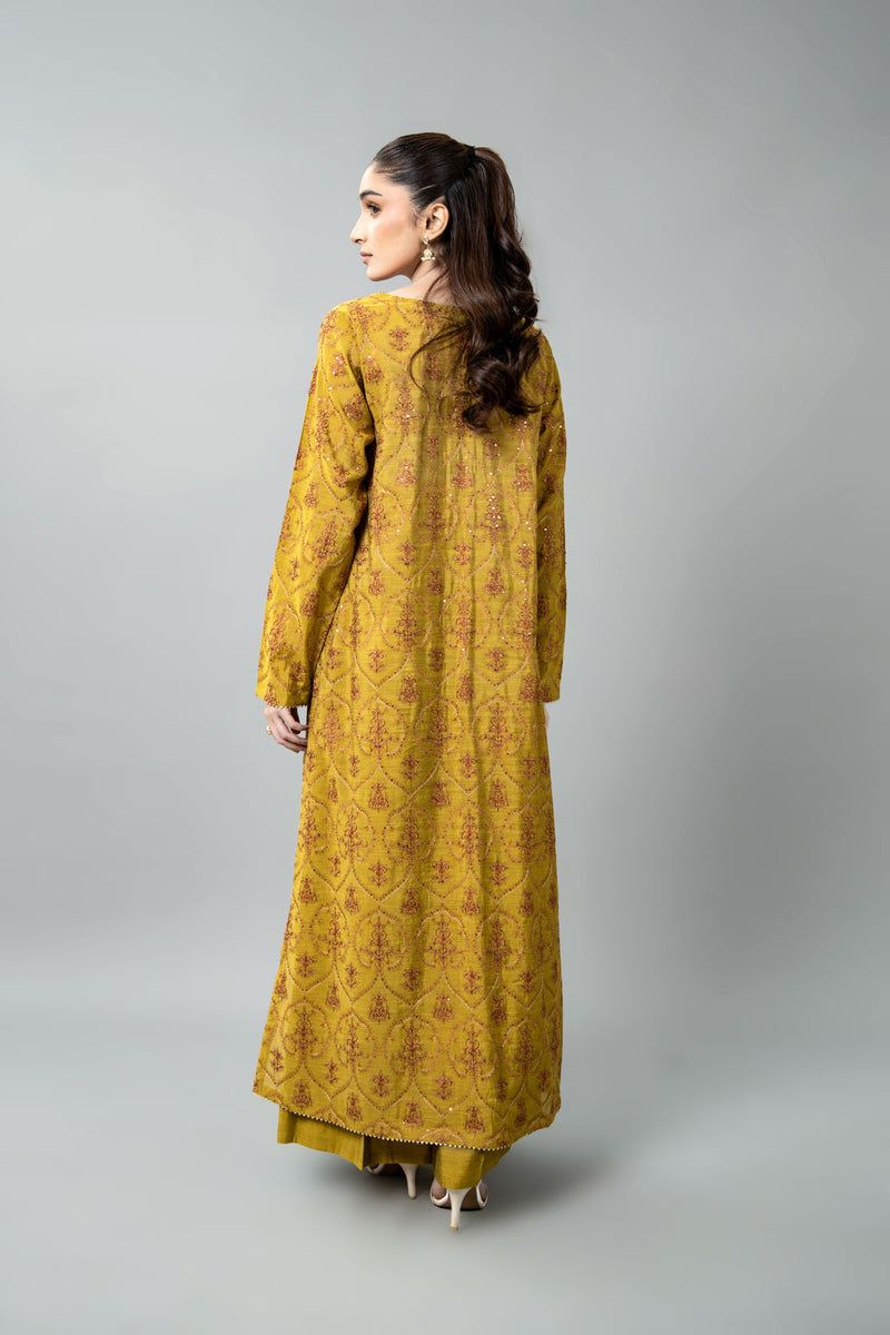 EMBROIDERED & EMBELISHED COTTON SILK 2 PCS (UNSTITCHED)