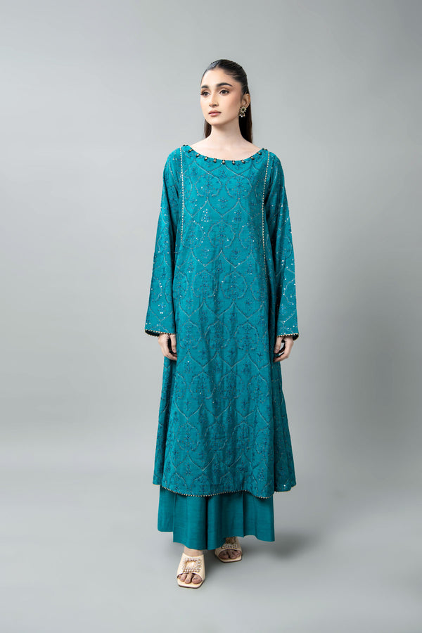 EMBROIDERED & EMBELISHED COTTON SILK 2 PCS (UNSTITCHED)