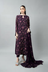 EMBROIDERED & EMBELISHED CHIFFON 3 PCS (UNSTITCHED)