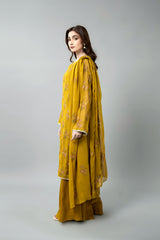 EMBROIDERED & EMBELISHED CHIFFON 3 PCS (UNSTITCHED)