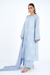 EMBROIDERED & EMBELISHED LAWN 3 PCS (UNSTITCHED)