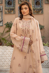 EMBROIDERED & EMBELISHED CHIFFON 3 PCS (UNSTITCHED)