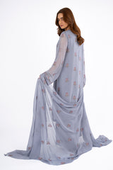 EMBROIDERED & EMBELISHED CHIFFON 3 PCS (UNSTITCHED)