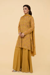 EMBROIDERED & EMBELISHED CHIFFON 3 PCS (UNSTITCHED)