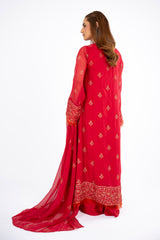 EMBROIDERED CHIFFON 2 PCS (UNSTITCHED)