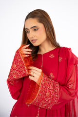 EMBROIDERED CHIFFON 2 PCS (UNSTITCHED)