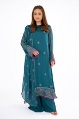 EMBROIDERED CHIFFON 2 PCS (UNSTITCHED)