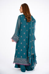 EMBROIDERED CHIFFON 2 PCS (UNSTITCHED)