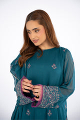 EMBROIDERED CHIFFON 2 PCS (UNSTITCHED)