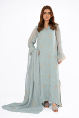 EMBROIDERED & EMBELISHED CHIFFON 3 PCS (UNSTITCHED)