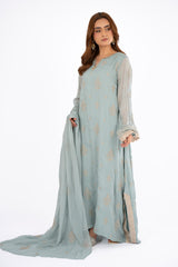 EMBROIDERED & EMBELISHED CHIFFON 3 PCS (UNSTITCHED)