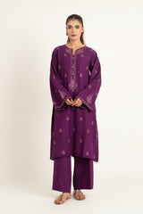 EMBROIDERED COTTON KARANDI 2 PCS (UNSTITCHED)