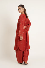 EMBROIDERED COTTON KARANDI 2 PCS (UNSTITCHED)