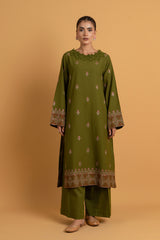 EMBROIDERED SLUB KHADDAR 2 PCS (UNSTITCHED)