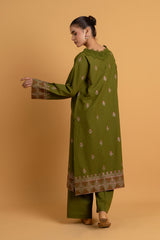 EMBROIDERED SLUB KHADDAR 2 PCS (UNSTITCHED)