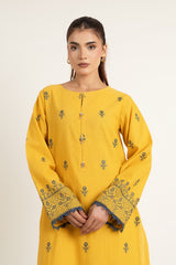 EMBROIDERED SLUB KHADDAR 2 PCS (UNSTITCHED)