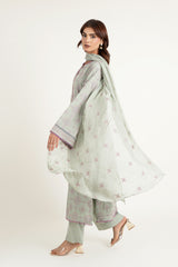 EMBROIDERED & EMBELISHED KARANDI LAWN 3 PCS (UNSTITCHED)