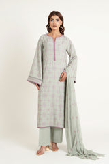 EMBROIDERED & EMBELISHED KARANDI LAWN 3 PCS (UNSTITCHED)