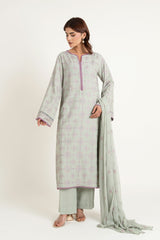 EMBROIDERED & EMBELISHED KARANDI LAWN 3 PCS (UNSTITCHED)