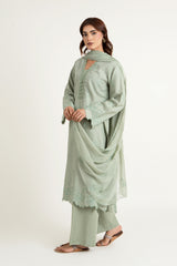EMBROIDERED SLUB KHADDAR 3 PCS (UNSTITCHED)
