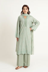 EMBROIDERED SLUB KHADDAR 3 PCS (UNSTITCHED)