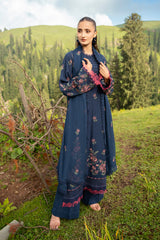 EMBROIDERED COTTON KARANDI 3 PCS (UNSTITCHED)