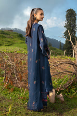 EMBROIDERED COTTON KARANDI 3 PCS (UNSTITCHED)