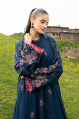 EMBROIDERED COTTON KARANDI 3 PCS (UNSTITCHED)