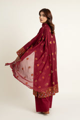 EMBROIDERED SLUB KHADDAR 3 PCS (UNSTITCHED)