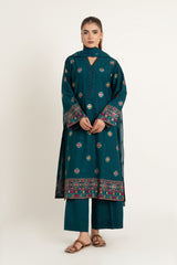 EMBROIDERED SLUB KHADDAR 3 PCS (UNSTITCHED)