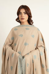 EMBROIDERED KARANDI LAWN SHAWL 1 PCS