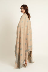EMBROIDERED KARANDI LAWN SHAWL 1 PCS