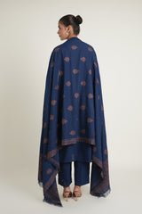 EMBROIDERED KARANDI LAWN SHAWL 1 PCS