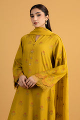 EMBROIDERED KARANDI LAWN 3 PCS (UNSTITCHED)