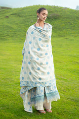 EMBROIDERED KARANDI LAWN SHAWL 1 PCS