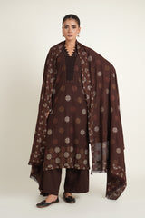 EMBROIDERED KARANDI LAWN SHAWL 1 PCS