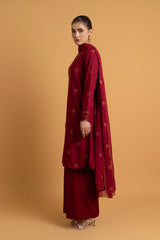 EMBROIDERED SLUB KHADDAR 3 PCS (UNSTITCHED)