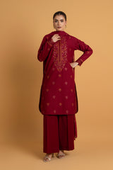 EMBROIDERED SLUB KHADDAR 3 PCS (UNSTITCHED)