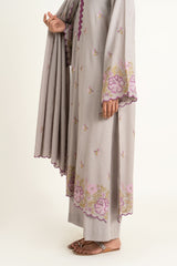 EMBROIDERED KARANDI LAWN 3 PCS (UNSTITCHED)