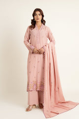 EMBROIDERED KARANDI LAWN 3 PCS (UNSTITCHED)