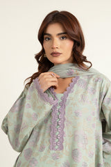 EMBROIDERED SLUB KHADDAR 3 PCS (UNSTITCHED)