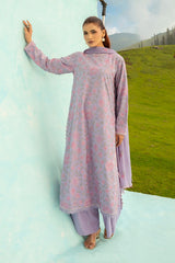 EMBROIDERED SLUB KHADDAR 3 PCS (UNSTITCHED)