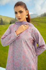 EMBROIDERED SLUB KHADDAR 3 PCS (UNSTITCHED)