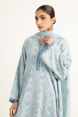 EMBROIDERED COTTON KARANDI 3 PCS (UNSTITCHED)
