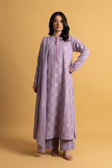 EMBROIDERED COTTON KARANDI 3 PCS (UNSTITCHED)