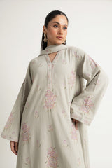 EMBROIDERED COTTON KARANDI 3 PCS (UNSTITCHED)