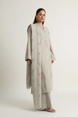 EMBROIDERED COTTON KARANDI 3 PCS (UNSTITCHED)