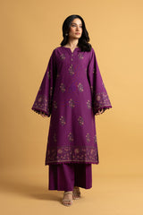 EMBROIDERED SLUB KHADDAR 2 PCS (UNSTITCHED)