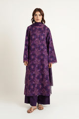 EMBROIDERED COTTON KARANDI 3 PCS (UNSTITCHED)